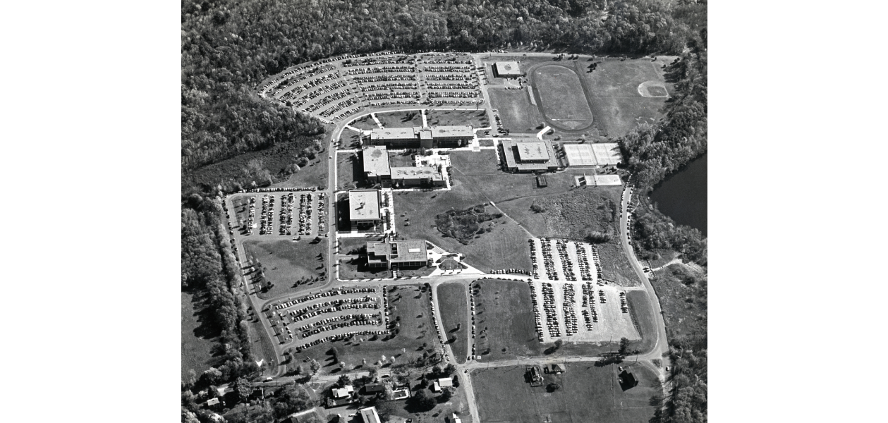 Aerial photograph of the Haverhill Campus